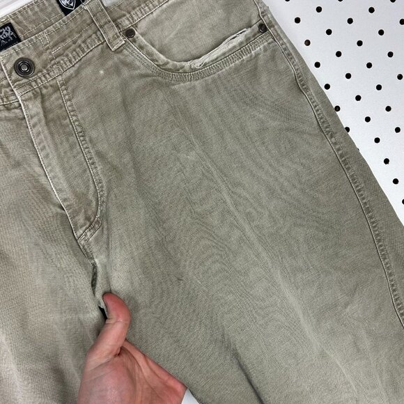 Kuhl‎ Outkast Chino Outdoor Pants Men 38x32 Khaki Tan Patina Dye Tactical Casual - Picture 7 of 9